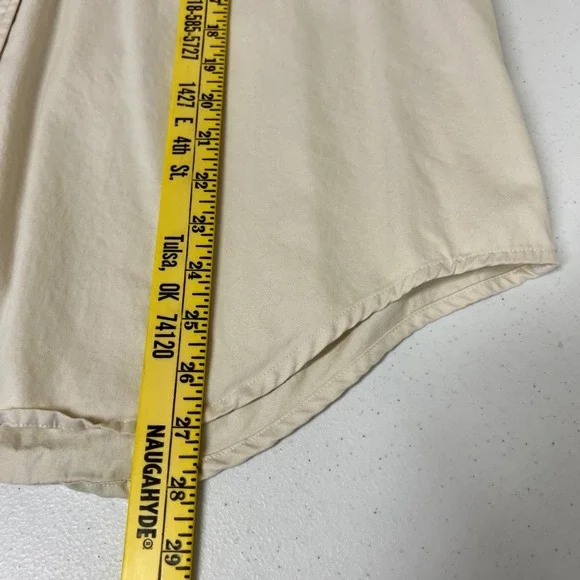 LAUREN Ralph Lauren Utility Shirt Women 2X Tan Cotton Twill Mesh Safari Pockets - Picture 14 of 15